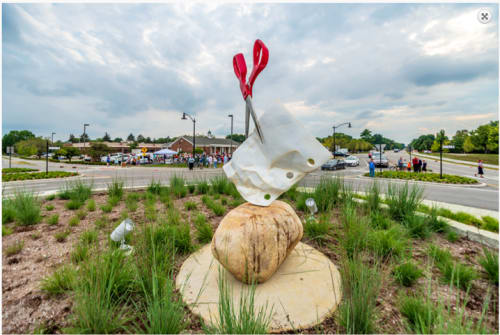 Stone Paper Scissors | Public Sculptures by KevinBoxStudio