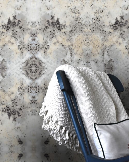 Blueberry Crumble Wallpaper in Mist | Wall Treatments by Eso Studio Wallpaper & Textiles