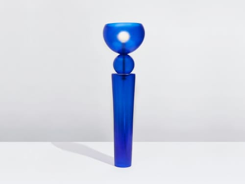 Blue Totem 2 Table Lamp | Lamps by Bianco Light + Space