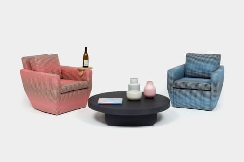 Shelby Swivel Chair in Shift Fabric | Armchair in Chairs by Otra Cosa