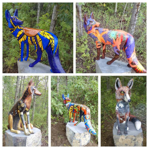 Foxes | Public Sculptures by Don Begg / Studio West Bronze Foundry & Art Gallery