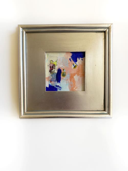 "Orange Blossom" Framed Mini Painting | Oil And Acrylic Painting in Paintings by Jessalin Beutler