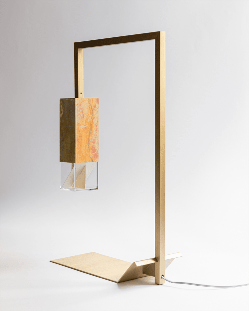 Lamp/Two YELLOW | Table Lamp in Lamps by Formaminima