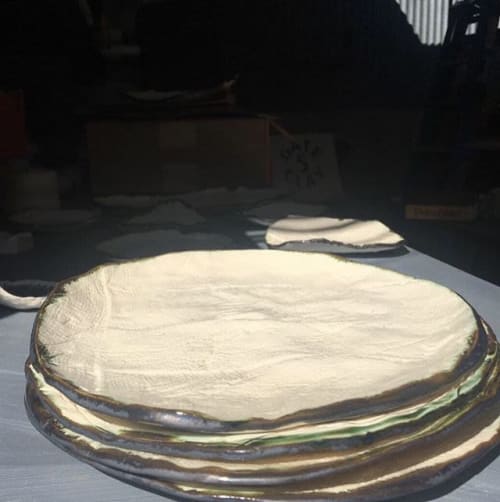 Hand-built porcelain ceramic plates | Ceramic Plates by Tracey Kessler/TKID | Bay Area Made x Wescover 2019 Design Showcase in Alameda
