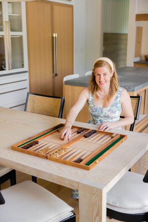 Wood Inlay Backgammon Set | Ornament in Decorative Objects by Dorset & Pond