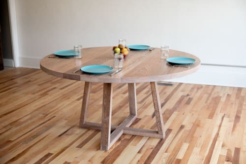 "Milk & Honey" Contemporary Round Dining Table | Tables by Big Tooth Co