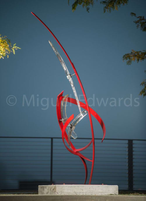 Ascent sculpture | Public Sculptures by Miguel Edwards | Bellevue City Hall in Bellevue