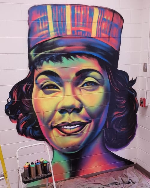 Coretta Scott King Mural | Murals by Occasional Superstar | Fickett Elementary School in Atlanta