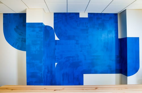 "Under water" | Murals by ANTLRE - Hannah Sitzer | Google Events Center in Redwood City
