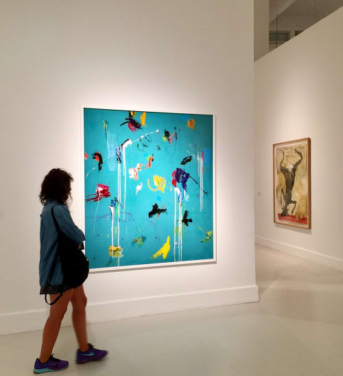 ATLAS (Deep Turquoise) | Paintings by Santiago Picatoste | CAC Malaga in Málaga