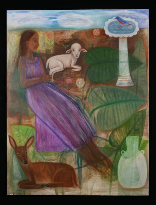 A Poet's Life | Oil And Acrylic Painting in Paintings by Joanne Hammer | Vashon Island in Vashon