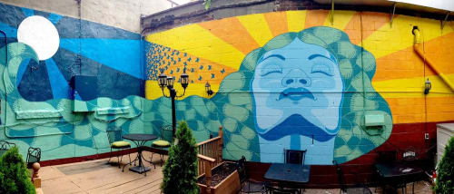 Dreamer Mural | Murals by Miguel Ayuso (The Mexiyorker) | Baba Deli in Brooklyn