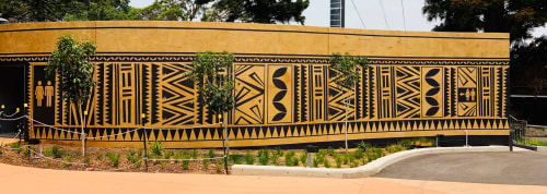 African Savannah Mural | Murals by Cat Egan | Taronga Zoo Sydney in Mosman