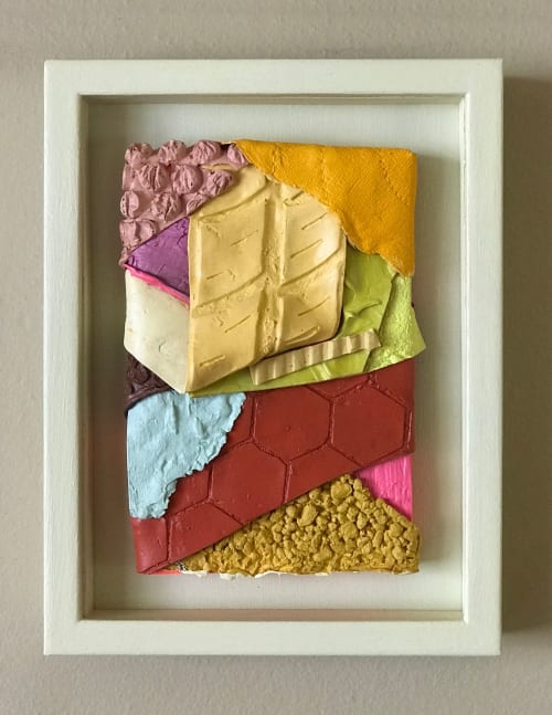 Dissociation 59 (Framed by artist) Textured Acrylic Painting | Paintings by Helena Parriott
