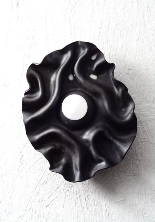 Black Ceramic sconce | Sconces by Asmaa Aman Tran