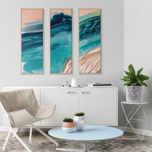 Sullivan Bay 1, 2 and 3 | Paintings by Olivia Collins Art and Design | Artist Lane in Brunswick