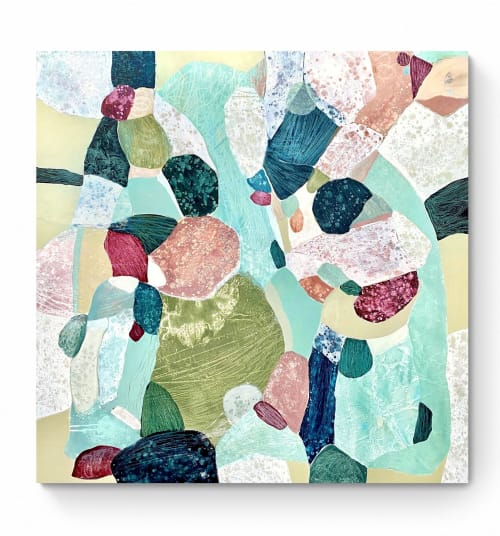 The kiss | Oil And Acrylic Painting in Paintings by Cristina Dalla Valentina