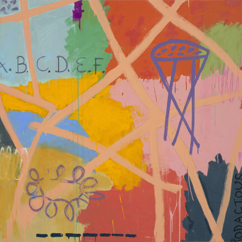 Bodacious 60"x60" | Oil And Acrylic Painting in Paintings by Bibby Gignilliat