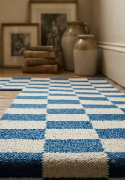 Handwoven Woolen Stair Runner Rug | Rugs by Evergreen Carpets