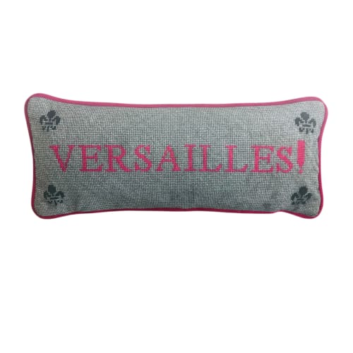 velvet VERSAILLES! custom made lumbar pillow | Pillows by Mommani Threads