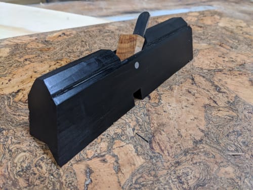 Custom solid ebony chamfer plane | Dowel in Hardware by Ney Custom Tables : Design and Fabrication