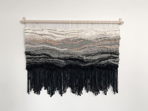 Ombre Woven Wall Hanging "Progression" | Macrame Wall Hanging in Wall Hangings by Rebecca Whitaker Art