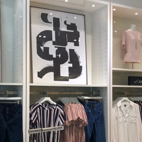 Black and White Abstract Series | Oil And Acrylic Painting in Paintings by TS ModernArt Studio | Ann Taylor in Manhattan Beach