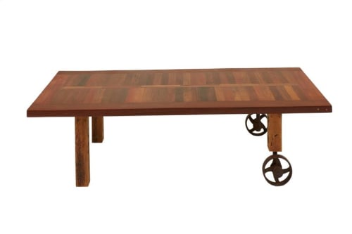 Handmade Coffee Table Made from Reclaimed Mahogany Door | Tables by Foundrywood by Mats Christeen