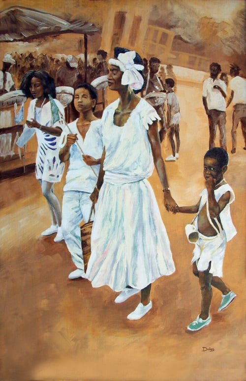 The River Came Down | Oil And Acrylic Painting in Paintings by Keith Doles