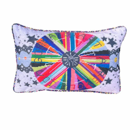 velvet GONNA START A REVOLUTION lumbar pillow | Pillows by Mommani Threads