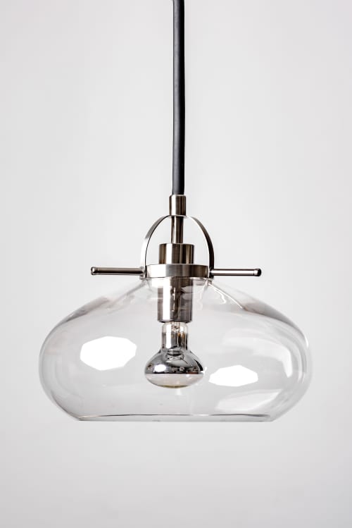 Art Deco inspired Pendant Lamp with Rubber Cable | Pendants by Szostak Atelier