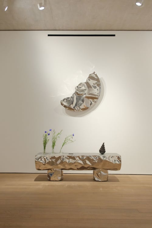 Steel Sculptural Bench — Tronco by Nitush Aroosh | Benches & Ottomans by Nitush Aroosh