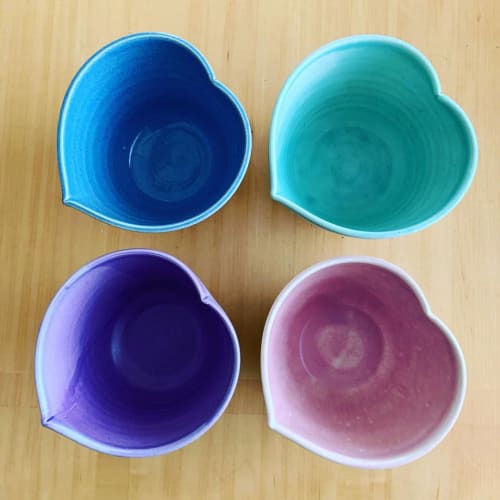 Heart-shaped bowls | Tableware by Laurel's Boutique