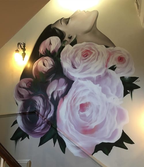 Indoor Mural | Murals by Jody Thomas | The Florist Bristol in Bristol