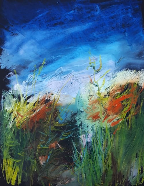 Through The Crop Field | Paintings by Sarah Watson