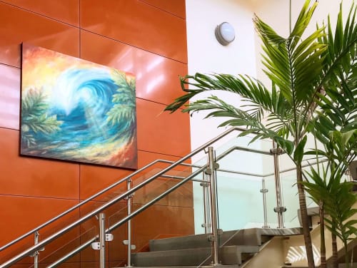 Golden Wave | Paintings by Michelle Pier | Coast 360 Federal Credit Union in Mongmong-Toto-Maite