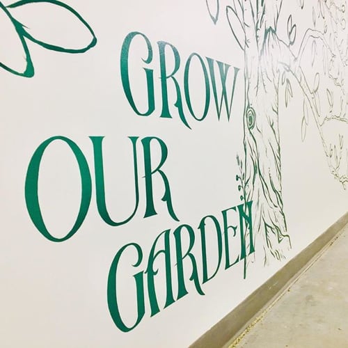 Grow our Gardens | Murals by REBECCA BARBOUR | Omni Barton Creek Resort & Spa in Austin