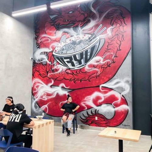 Ryu ramen - dragon mural | Murals by Wonder Crush