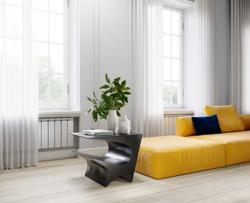 Star Axis Side Table in Powder Coated Aluminum | Tables by Neal Aronowitz