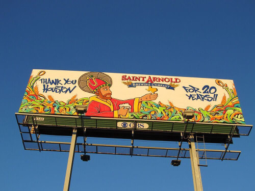 Billboard Sign | Signage by Mario E. Figueroa, Jr. (GONZO247) | Saint Arnold Brewing Company in Houston