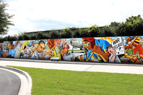 Elizabeth Porter Park mural | Street Murals by Andrew Reid SHEd | Elizabeth Porter Recreation in Marietta
