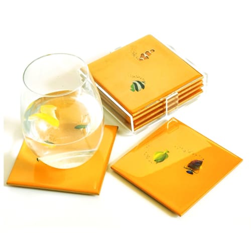 Tropical Goldfish Coaster Set | Tableware by 204 Haus Crafters