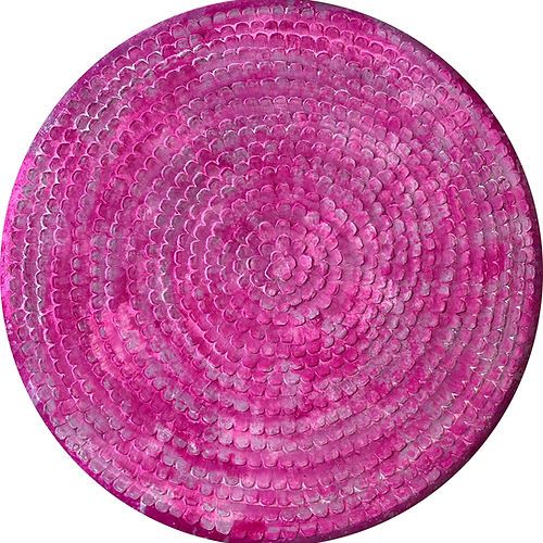 46" Cherry Blossom Zinnia | Oil And Acrylic Painting in Paintings by Kelly L Walker