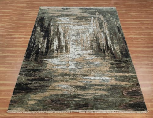 Hand Knotted Wool and Silk Rugs - One of a Kind