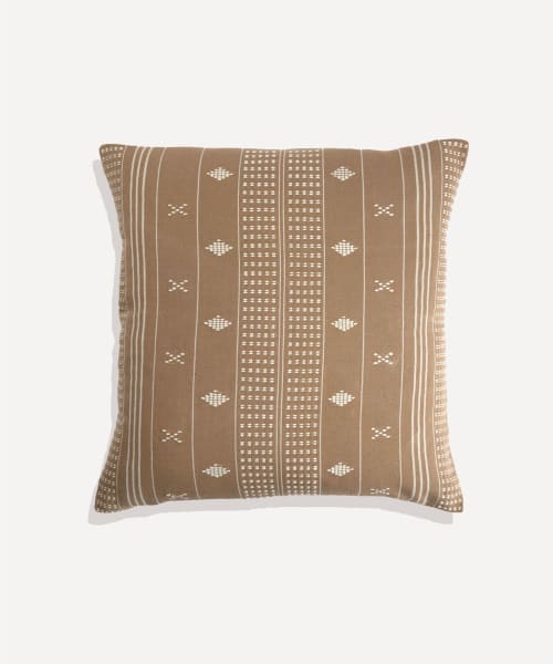 Emiliano Handwoven Cushion Cover (Neutral) | Pillows by Routes Interiors