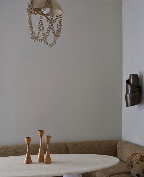 Ceramic chain pendant light | Pendants by Asmaa Aman Studio
