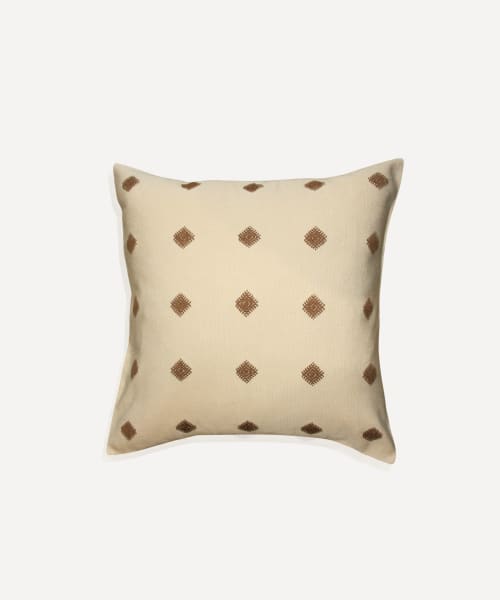 Path Of The Sun Handwoven Cushion (Neutral) | Pillows by Routes Interiors