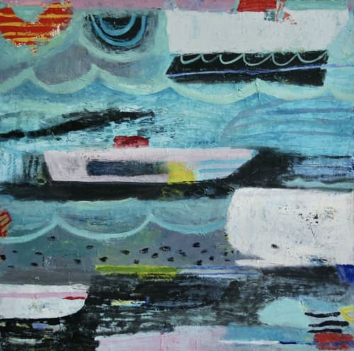 WHITE WHALE | Oil And Acrylic Painting in Paintings by Lucy Schappy