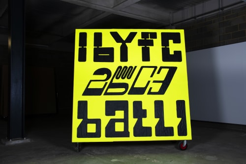 Typographic painting | Murals by Jurèma | Royal College of Art in London