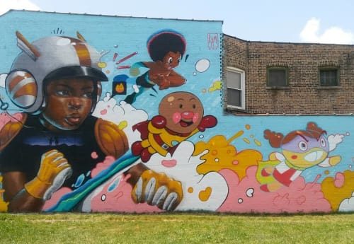 Kids Superheros Mural | Street Murals by Kayla May